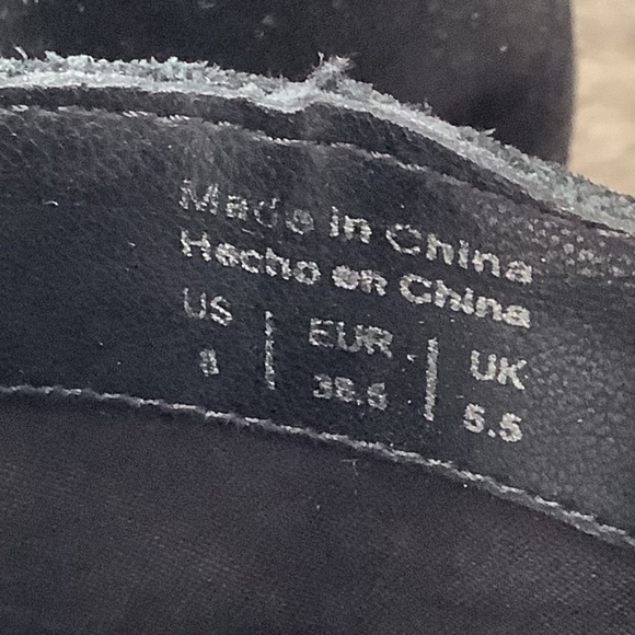 Aldo black suede ankle boots, size 8 - Picture 5 of 5